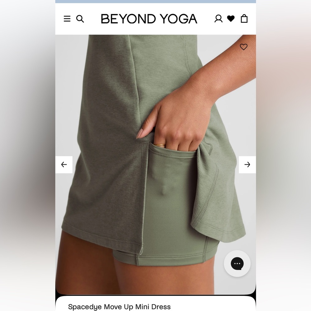 Beyond Yoga - spacedye moveup mini dress grey sage - Picture 3 of 12
